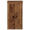 vidaXL Plantenstandaards 2 st 10x10x18 cm bewerkt hout oud houtkleurig
