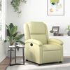 vidaXL Relaxfauteuil cr&egrave;mekleurig echt leer