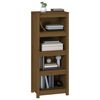 vidaXL Boekenkast 50x35x125,5 cm massief grenenhout honingbruin
