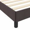 vidaXL Boxspringbed met matras Donkerbruin 90 x 200 cm Stof
