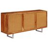 vidaXL Dressoir met bewerkte deuren 158x40x75 cm massief acaciahout