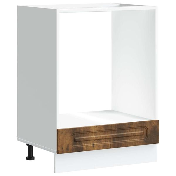 vidaXL Ovenkast Kalmar bewerkt hout gerookt eikenkleurig