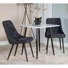 Venture Home Eetkamerstoelen 2 st Velvet Deluxe polyester zwart