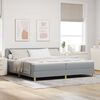 vidaXL Boxspring bed met matras Lichtgrijs 200 x 200 cm Stof
