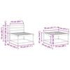 vidaXL Buiten bankenset 4 pcs Naturel Massief Acaciahout
