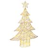 vidaXL Kerstboom met 120 LED Warmwit 120,5 cm PET