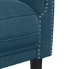 vidaXL Fauteuil fluweel blauw