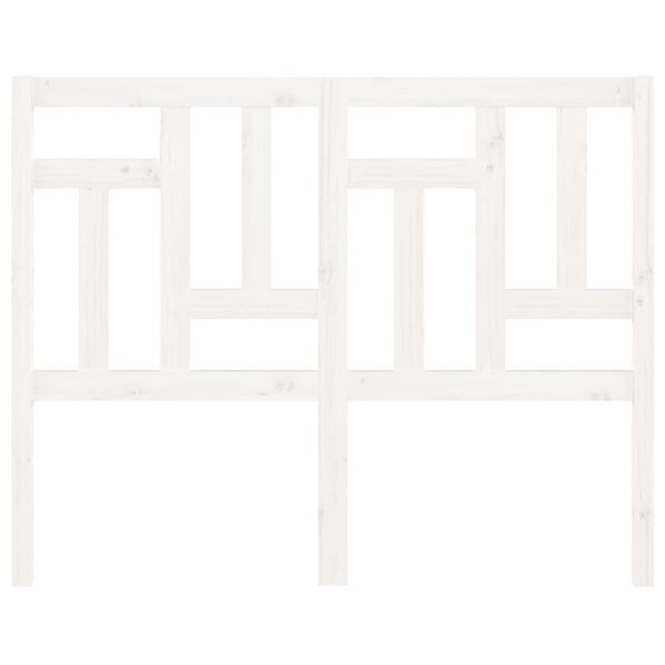 vidaXL Hoofdbord 155,5x4x100 cm massief grenenhout wit