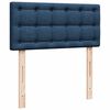 vidaXL Bed met matras 100x200 cm stof blauw