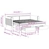 vidaXL Slaapbank onderschuifbed en lades 90x190 cm fluweel donkergrijs