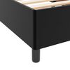 vidaXL Bedframe met matras Zwart 160 x 200 cm Stof