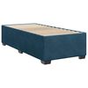 vidaXL Boxspring met matras fluweel donkerblauw 90x200 cm