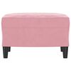 vidaXL Voetenbank 60x50x41 cm fluweel roze