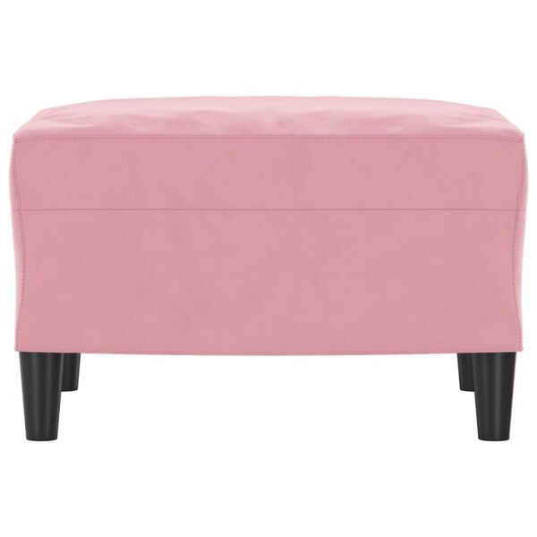 vidaXL Voetenbank 60x50x41 cm fluweel roze