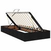 vidaXL Opbergbed met matras met matras Zwart 90 x 190 cm Bewerkt hout