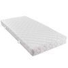 vidaXL Bed met matras stof beige 140x200 cm