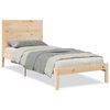 vidaXL Bedframe extra lang zonder matras massief hout 100x210 cm