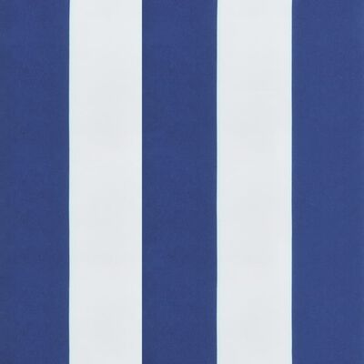 vidaXL Tuinbankkussen 100x50x7 cm stof gestreept wit en blauw