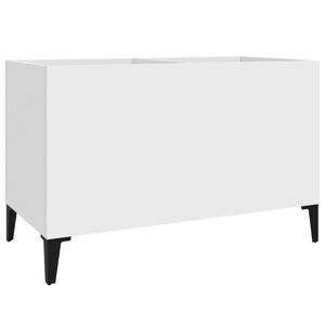 vidaXL Platenkast 74,5x38x48 cm bewerkt hout wit