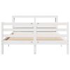 vidaXL Bedframe met hoofdbord massief grenenhout 160x200 cm