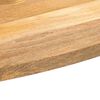 vidaXL Tafelblad ovaal 100x40x2,5 cm massief mangohout