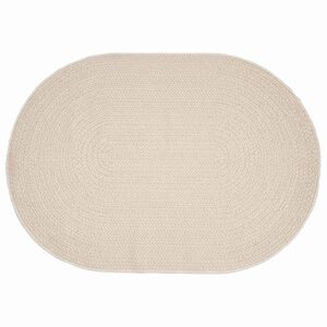 vidaXL Vloerkleed ZIZUR Cr&egrave;mekleurig 200 x 140 cm Polypropyleen