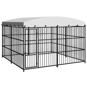 vidaXL Hondenkennel voor buiten met dak 300x300x210 cm