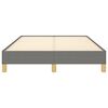 vidaXL Bedframe zonder matras 120x190 cm stof donkergrijs