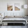 vidaXL Bedframe met hoofdbord metaal wit 183x213 cm