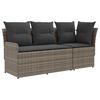vidaXL 2 st Tuinstoel met Armleuning en Hoekbank PE Rattan
