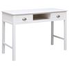 vidaXL Schrijftafel 110x45x76 cm hout wit