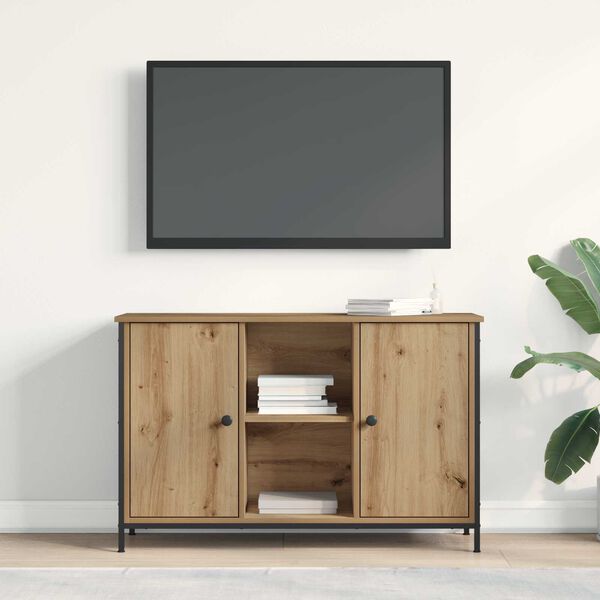 vidaXL Tv-meubelset Artisan Eiken 101 x 35 x 65 cm Bewerkt hout