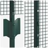 vidaXL Hek met Paal Groen 1,6 x 10 m Staal en PVC