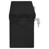 vidaXL Opbergbox 50x15x20,5 cm aluminium zwart