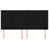 vidaXL Hoofdbord zwart 180x5x118/128 cm fluweel