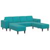 vidaXL Woonkamer Bank 3 pcs Turquoise