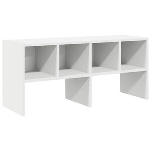 vidaXL Schoenenrek stapelbaar 89,5x30x40 cm wit