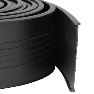 vidaXL Garage Deurafsluiting Zwart 70 x 6 mm 4,5 m PVC