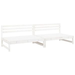 vidaXL Tuinmiddenbanken 2 st 120x80 cm massief grenenhout wit