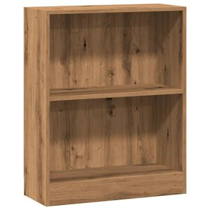vidaXL Boekenkast 60x24x76 cm bewerkt hout artisanaal eikenkleurig