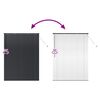 vidaXL Raamblind met gordijnen Zwart Aluminium