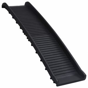 vidaXL Hondenhelling inklapbaar 155,5x40x15,5 cm zwart