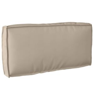 vidaXL Kussen Oxford Stof Taupe 80 x 40 x 12 cm