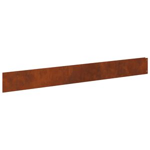 vidaXL Gazonrand 20 st 100 x 12 cm Staal Roestkleurig