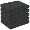 vidaXL Tafelkleed 5 st Rechthoekig Donkergrijs 140 x 220 cm Polyester