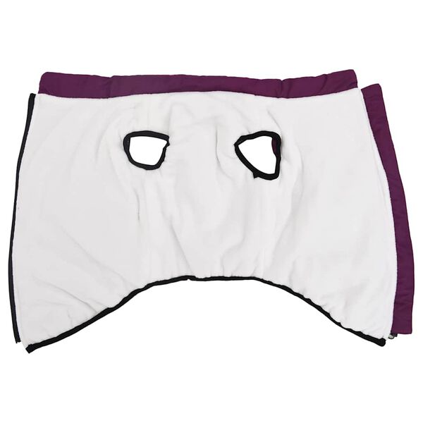 vidaXL Hondenjas met harnas waterdicht reflecterend paars L48