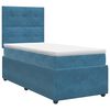 vidaXL Boxspringbed met matras Blauw 90 x 200 cm Fluweel