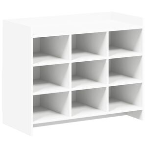 vidaXL Schoenenkast met opslag Wit 85 x 39,5 x 70 cm Bewerkt hout