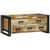 vidaXL Salontafel met lade Bruin 90 x 50 x 38 cm Massief Mango Hout
