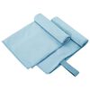 vidaXL Sporthanddoeken 2 pcs Blauw 50 x 30 cm Polyester en polyamide